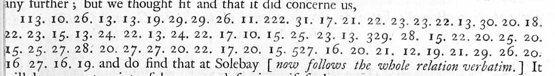 Thurloe, State Papers, vol. 1, p. 435: the first cipher run