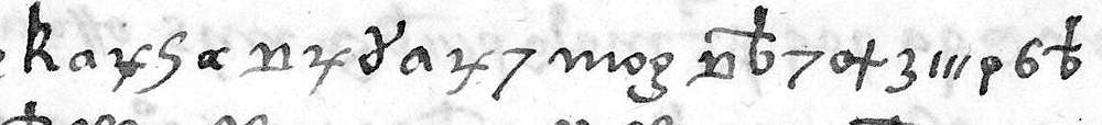 Cipher line: f. 120r, line 1, tokens 13 to 33: after the rout