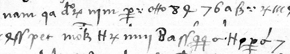 Cipher line: f. 121r, line 21: the threat to don Hugo